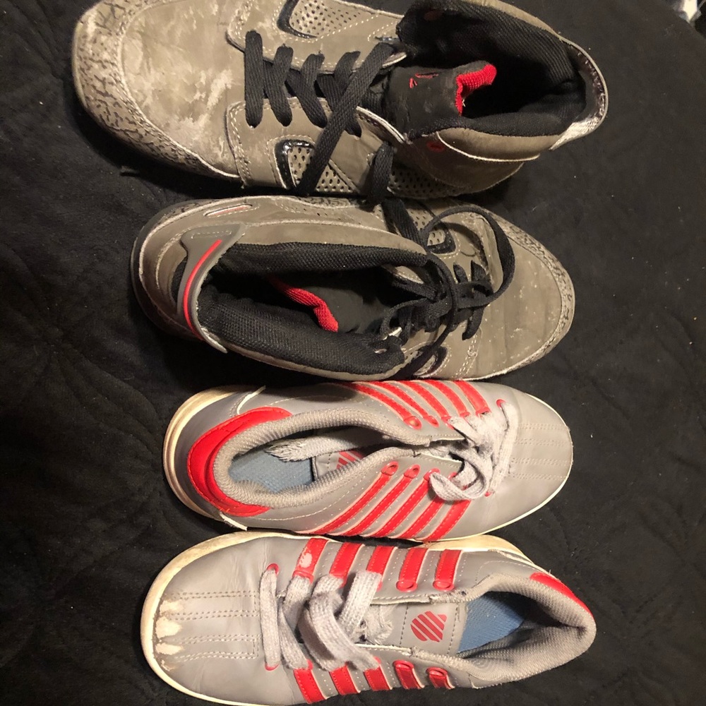 Two pair of boys sneakers